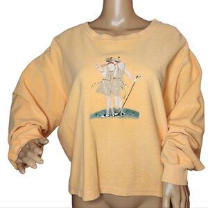 SDI women's golf embroidered terry sweatshirt.  Size L